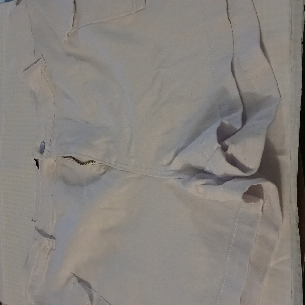 White cargo shorts